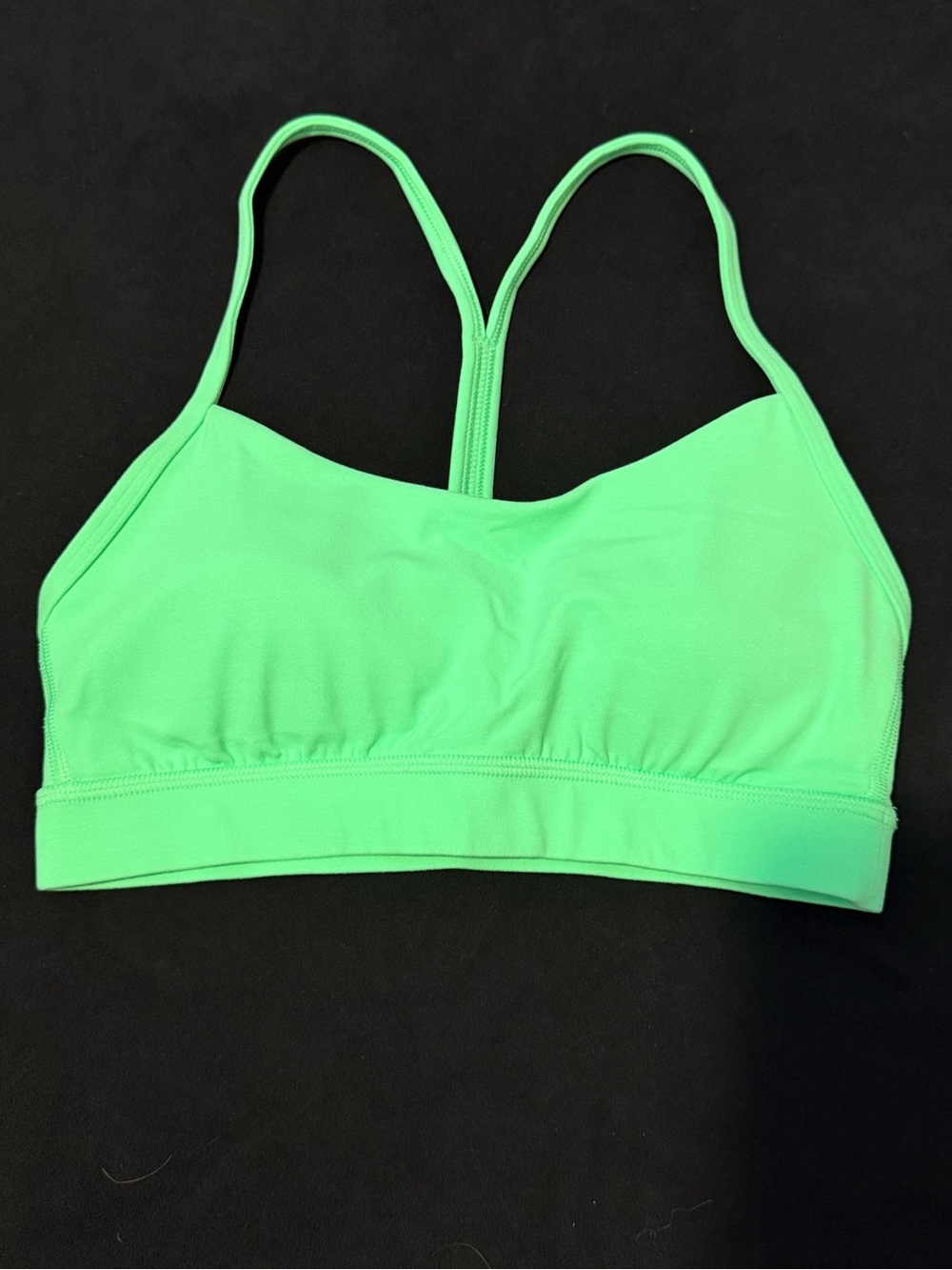 lululemon athletica Neon Green Strappy Sports Bralette